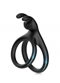Черное эрекционное кольцо с подхватом мошонки - Boys of Toys - в Рязани купить с доставкой