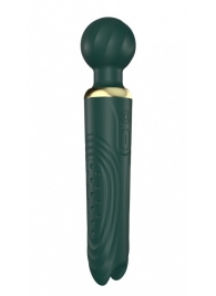 Зеленый двусторонний вибратор-wand Secwell - 22 см. - Secwell