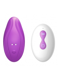 Фиолетовый вибратор в трусики с пультом ДУ - Secwell