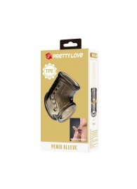 Дымчатая насадка на пенис и мошонку - Baile - в Рязани купить с доставкой