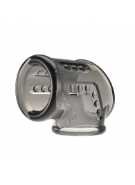 Дымчатая насадка на пенис и мошонку - Baile - в Рязани купить с доставкой