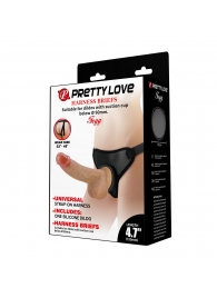 Страпон с универсальным поясом Fogg - 17,5 см. - Baile - купить с доставкой в Рязани