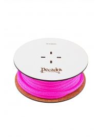 Розовая веревка для шибари на катушке - 10 м. - Pecado - купить с доставкой в Рязани