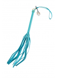 Голубая кожаная плеть - 50 см. - Pecado - купить с доставкой в Рязани