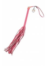 Розовая кожаная плеть - 50 см. - Pecado - купить с доставкой в Рязани