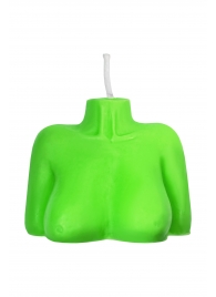 Зеленая сувенирная свеча «Женский силуэт» - Pecado - купить с доставкой в Рязани