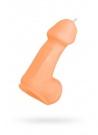 Оранжевая свеча в форме пениса - 47 гр. - Pecado - купить с доставкой в Рязани