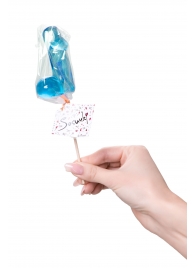 Голубой леденец в форме члена со вкусом блю кюрасао - 80 гр. - Sosuчki - купить с доставкой в Рязани