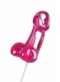 Розовый леденец в форме члена со вкусом айриш крим - 80 гр. - Sosuчki - купить с доставкой в Рязани