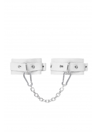 Белые мини-оковы со скруглёнными углами - Pecado - купить с доставкой в Рязани