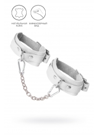 Белые мини-оковы со скруглёнными углами - Pecado - купить с доставкой в Рязани