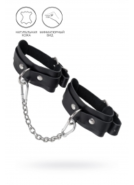 Черные мини-оковы со скруглёнными углами - Pecado - купить с доставкой в Рязани