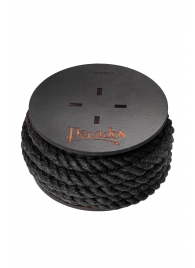 Черная веревка для шибари на катушке - 5 м. - Pecado - купить с доставкой в Рязани