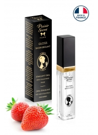 Стимулирующий блеск для губ со вкусом клубники - 7 мл. - Plaisir Secret - купить с доставкой в Рязани