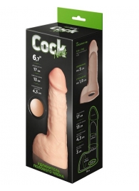 Телесный фаллоудлинитель с мошонкой Cock Next - 17 см. - LOVETOY (А-Полимер) - в Рязани купить с доставкой