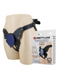 Синие трусики харнесс с платформой Caludio II - Baile - купить с доставкой в Рязани