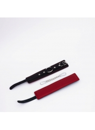 Черно-красные кожаные оковы - Crazy Handmade - купить с доставкой в Рязани