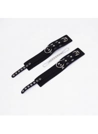 Черные кожаные оковы Sex - Crazy Handmade - купить с доставкой в Рязани