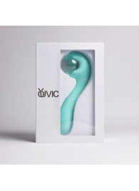 Бирюзовый вибромассажёр с деликатными токами - Youvic - купить с доставкой в Рязани