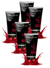 Набор из 5 съедобных лубрикантов JUJU со вкусом вишни - JuJu - купить с доставкой в Рязани