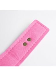 Черно-розовый ошейник с золотистой фурнитурой - Crazy Handmade - купить с доставкой в Рязани