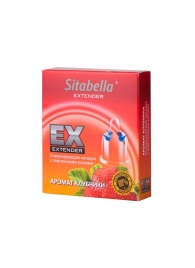 Стимулирующая насадка Sitabella Extender  Клубника - Sitabella - купить с доставкой в Рязани