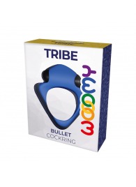 Синее эрекционное кольцо Wooomy Tribeс с вибрацией - Adrien Lastic - в Рязани купить с доставкой