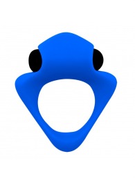 Синее эрекционное кольцо Wooomy Tribeс с вибрацией - Adrien Lastic - в Рязани купить с доставкой