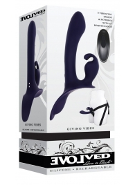 Женский страпон с вибрацией Giving Vibes - Evolved - купить с доставкой в Рязани