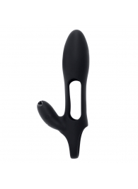 Черная насадка на пенис с вибрацией Nautilus - Zero Tolerance - в Рязани купить с доставкой