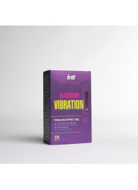Стимулирующий гель с эффектом вибрации Blackberry Vibration - 15 мл. - INTT - купить с доставкой в Рязани