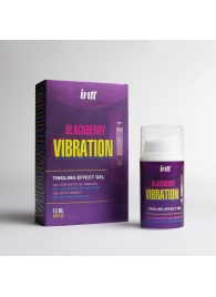 Стимулирующий гель с эффектом вибрации Blackberry Vibration - 15 мл. - INTT - купить с доставкой в Рязани
