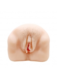 Телесный мастурбатор-вагина с оволосением и вибрацией - Baile - в Рязани купить с доставкой