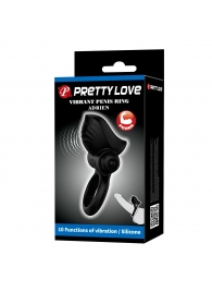 Черное эрекционное кольцо с вибрацией Adrien - Baile - в Рязани купить с доставкой