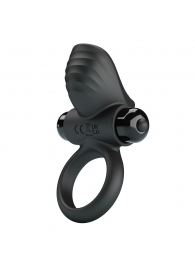 Черное эрекционное кольцо с вибрацией Adrien - Baile - в Рязани купить с доставкой