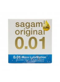 Увлажнённый презерватив Sagami Original 0.01 Extra Lub - 1 шт. - Sagami - купить с доставкой в Рязани