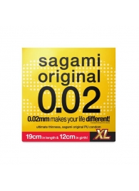 Презерватив увеличенного размера Sagami Original 0.02 XL-size - 1 шт. - Sagami - купить с доставкой в Рязани