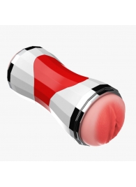 Двусторонний мастурбатор в колбе Power Grip Cup - вагина и ротик - Boys of Toys - в Рязани купить с доставкой