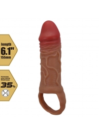 Реалистичная насадка на член Peirre - 15,5 см. - Baile - в Рязани купить с доставкой