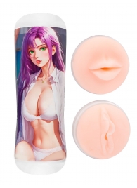 Двусторонний мастурбатор аниме - ротик и вагина - Tokyo Style - в Рязани купить с доставкой