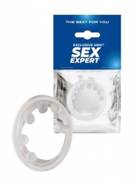 Эрекционное кольцо с мягкой стимулирующей насадкой - Sex Expert - в Рязани купить с доставкой