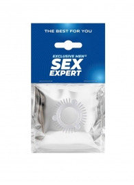 Эластичное эрекционное кольцо с 3 шариками и шипами - Sex Expert - в Рязани купить с доставкой