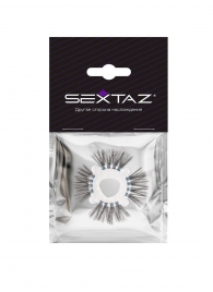 Эластичное эрекционное кольцо с черными «ресничками» - Sextaz - в Рязани купить с доставкой