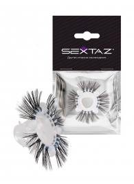Эластичное эрекционное кольцо с черными «ресничками» - Sextaz - в Рязани купить с доставкой