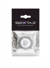 Эластичное эрекционное кольцо с длинными черными «ресничками» - Sextaz - в Рязани купить с доставкой