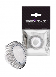 Эластичное эрекционное кольцо с длинными черными «ресничками» - Sextaz - в Рязани купить с доставкой