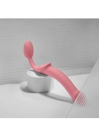 Розовый безремневой страпон Strap-on-me Semi-Realistic Bendable Strap-On size XL - Strap-on-me - купить с доставкой в Рязани