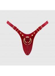 Красный пояс для фиксации насадок Strap-On-Me Leatherette Harness Fabulous - Strap-on-me - купить с доставкой в Рязани