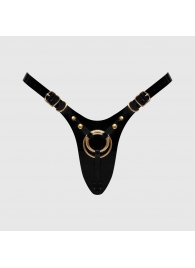 Черный пояс для фиксации насадок Strap-On-Me Leatherette Harness Fabulous - Strap-on-me - купить с доставкой в Рязани