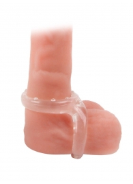 Прозрачное двойное эрекционное кольцо - Sex Expert - в Рязани купить с доставкой